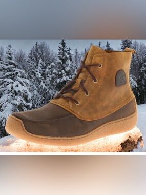 Sorel Chugalug Chukka British Tan Leather Boots Size Mens 11M Rubber Sole